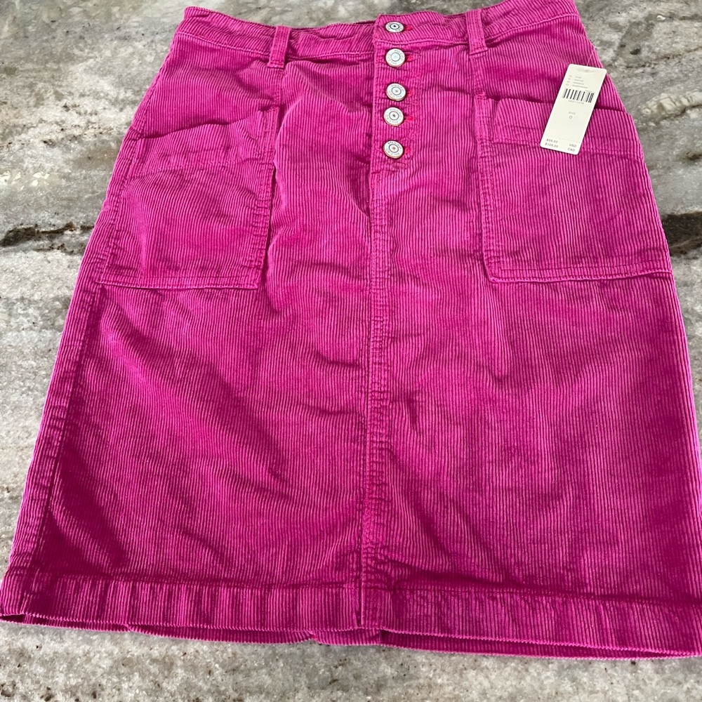 Anthropologie Corduroy Skirt